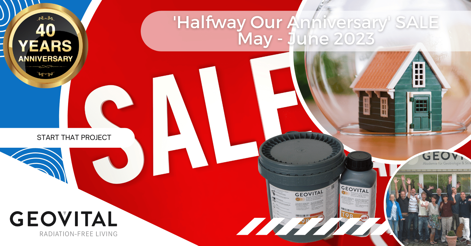 EMF protection discount sale at the GEOVITAL Academy for Radiation Protection and Health Stronghold
